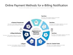 Online Payment Methods For E Billing Notification Ppt PowerPoint Presentation File Mockup PDF Online Payment Methods For E Billing Notification Ppt PowerPoint Presentation File Mockup PDF