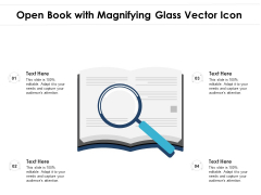 Open Book With Magnifying Glass Vector Icon Ppt PowerPoint Presentation File Smartart PDF Open Book With Magnifying Glass Vector Icon Ppt PowerPoint Presentation File Smartart PDF