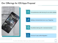 Operating System Application Our Offerings For IOS Apps Proposal Ppt Model Slide Portrait Operating System Application Our Offerings For IOS Apps Proposal Ppt Model Slide Portrait