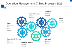 Operation Management 7 Step Process Ppt PowerPoint Presentation Infographics Microsoft Operation Management 7 Step Process Ppt PowerPoint Presentation Infographics Microsoft