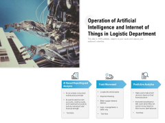 Operation Of Artificial Intelligence And Internet Of Things In Logistic Department Ppt PowerPoint Presentation Layouts Format Ideas PDF Operation Of Artificial Intelligence And Internet Of Things In Logistic Department Ppt PowerPoint Presentation Layouts Format Ideas PDF