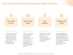 Operational Evaluation Rigorous Service Enhancement ITIL Continual Service Improvement Best Practices Slides PDF
