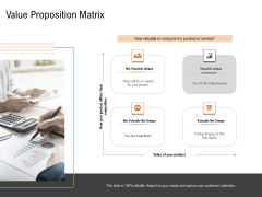 Opportunities And Threats For Penetrating In New Market Segments Value Proposition Matrix Icons PDF Opportunities And Threats For Penetrating In New Market Segments Value Proposition Matrix Icons PDF