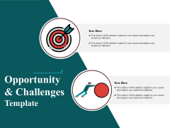 Opportunity And Challenges Free PowerPoint Diagram