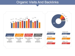 Organic Visits And Backlinks Ppt PowerPoint Presentation Styles Model