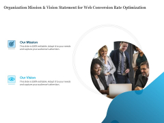 Organization Mission And Vision Statement For Web Conversion Rate Optimization Clipart PDF Organization Mission And Vision Statement For Web Conversion Rate Optimization Clipart PDF