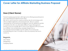 Organizational Performance Marketing Cover Letter For Affiliate Marketing Business Proposal Brochure PDF Organizational Performance Marketing Cover Letter For Affiliate Marketing Business Proposal Brochure PDF