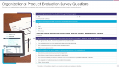 Organizational Product Evaluation Survey Questions Information PDF