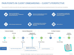 Organizational Socialization PAIN POINTS IN CLIENT ONBOARDING CLIENTS PERSPECTIVE Mockup PDF