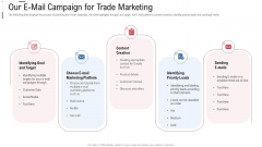 Our E Mail Campaign For Trade Marketing Online Trade Marketing And Promotion Summary PDF