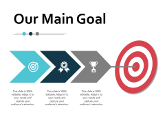 Our Main Goal Target Ppt PowerPoint Presentation Outline Display