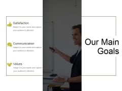 Our Main Goals Ppt PowerPoint Presentation Slides Our Main Goals Ppt PowerPoint Presentation Slides