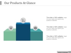 Our Products At Glance Ppt PowerPoint Presentation Infographics Our Products At Glance Ppt PowerPoint Presentation Infographics
