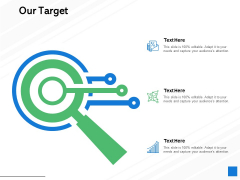 Our Target Arrow Goal Ppt PowerPoint Presentation Layouts Model