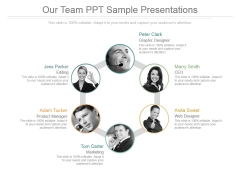 Our Team Ppt Sample Presentations Our Team Ppt Sample Presentations