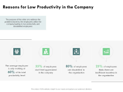 Outstanding Performer Workplace Reasons For Low Productivity In The Company Summary PDF Outstanding Performer Workplace Reasons For Low Productivity In The Company Summary PDF