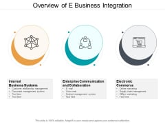 Overview Of E Business Integration Ppt PowerPoint Presentation Ideas Inspiration