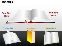 Open Books PowerPoint Slides And Ppt Diagram Templates