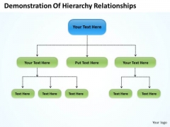 Organization Chart Template Demonstration Of Hierarchy Relationships PowerPoint Templates Organization Chart Template Demonstration Of Hierarchy Relationships PowerPoint Templates