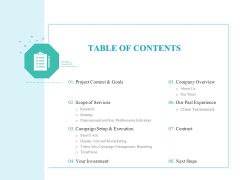PPC Services And Adwords Management TABLE OF CONTENTS Topics PDF PPC Services And Adwords Management TABLE OF CONTENTS Topics PDF