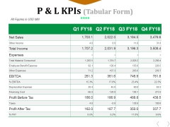 p and l example