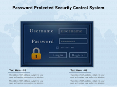 Password Protected Security Control System Ppt PowerPoint Presentation Styles Ideas PDF