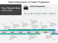 Past Achievements And Career Progression Ppt PowerPoint Presentation Summary
