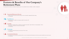 Pension Plan Features And Benefits Of Our Companys Retirement Plans Ppt File Introduction PDF Pension Plan Features And Benefits Of Our Companys Retirement Plans Ppt File Introduction PDF