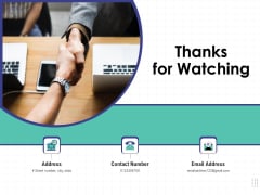 Performance Assessment Thanks For Watching Ppt Model Example Introduction PDF Performance Assessment Thanks For Watching Ppt Model Example Introduction PDF