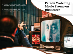 Person Watching Movie Promo On Big Screen Ppt PowerPoint Presentation Slides Background Images PDF Person Watching Movie Promo On Big Screen Ppt PowerPoint Presentation Slides Background Images PDF