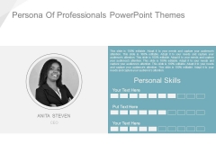 Persona Of Professionals Powerpoint Themes