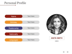 Personal Profile Ppt PowerPoint Presentation Picture Personal Profile Ppt PowerPoint Presentation Picture