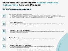 Personnel Outsourcing For Human Resource Outsourcing Services Proposal Deal Portrait PDF