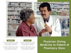 Physician Giving Medicine To Patient At Pharmacy Store Ppt PowerPoint Presentation Pictures Microsoft PDF Physician Giving Medicine To Patient At Pharmacy Store Ppt PowerPoint Presentation Pictures Microsoft PDF