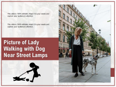 Picture Of Lady Walking With Dog Near Street Lamps Ppt PowerPoint Presentation Gallery Pictures PDF Picture Of Lady Walking With Dog Near Street Lamps Ppt PowerPoint Presentation Gallery Pictures PDF