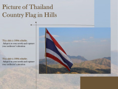 Picture Of Thailand Country Flag In Hills Ppt PowerPoint Presentation File Vector PDF Picture Of Thailand Country Flag In Hills Ppt PowerPoint Presentation File Vector PDF