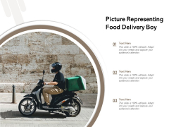 Picture Representing Food Delivery Boy Ppt PowerPoint Presentation Icon Gallery PDF