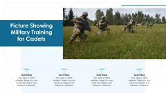 Picture Showing Military Training For Cadets Ppt Show Portrait PDF