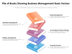 Pile Of Books Showing Business Management Basic Factors Ppt PowerPoint Presentation File Example Topics PDF Pile Of Books Showing Business Management Basic Factors Ppt PowerPoint Presentation File Example Topics PDF
