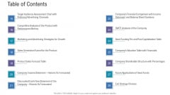 Pitch Deck For Fundraising From Angel Investors Table Of Contents Growth Ppt Ideas Backgrounds PDF Pitch Deck For Fundraising From Angel Investors Table Of Contents Growth Ppt Ideas Backgrounds PDF