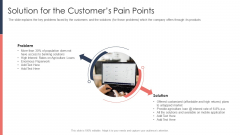 Pitch Deck For Fundraising From Post Market Financing Solution For The Customers Pain Points Graphics PDF Pitch Deck For Fundraising From Post Market Financing Solution For The Customers Pain Points Graphics PDF