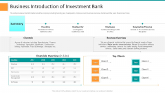 Pitch Deck For General Advisory Deal Business Introduction Of Investment Bank Rules PDF Pitch Deck For General Advisory Deal Business Introduction Of Investment Bank Rules PDF