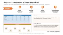 Pitch Deck For Procurement Deal Business Introduction Of Investment Bank Ppt Inspiration Templates PDF Pitch Deck For Procurement Deal Business Introduction Of Investment Bank Ppt Inspiration Templates PDF