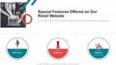 Pitch Deck For Seed Funding Special Features Offered On Our Retail Website Portrait PDF Pitch Deck For Seed Funding Special Features Offered On Our Retail Website Portrait PDF