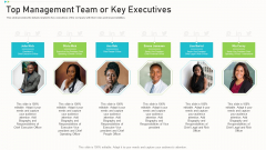 Pitch Deck Ppt Raise Funding Corporate Investors Top Management Team Or Key Executives Information PDF Pitch Deck Ppt Raise Funding Corporate Investors Top Management Team Or Key Executives Information PDF