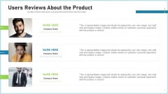 Pitch Deck To Attract Funding After IPO Market Users Reviews About The Product Background PDF Pitch Deck To Attract Funding After IPO Market Users Reviews About The Product Background PDF