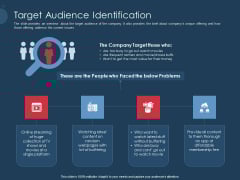 Pitch Deck To Gather Funding From Initial Capital Target Audience Identification Brochure PDF Pitch Deck To Gather Funding From Initial Capital Target Audience Identification Brochure PDF