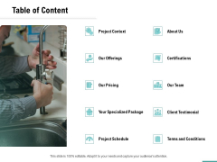 Plumbing Sanitary Works Table Of Content Ppt Styles Rules PDF Plumbing Sanitary Works Table Of Content Ppt Styles Rules PDF