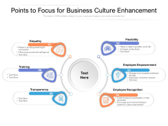 Points To Focus For Business Culture Enhancement Ppt PowerPoint Presentation Diagram Graph Charts PDF Points To Focus For Business Culture Enhancement Ppt PowerPoint Presentation Diagram Graph Charts PDF
