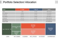 Portfolio Selection Allocation Template 1 Ppt PowerPoint Presentation Infographic Template Background Image Portfolio Selection Allocation Template 1 Ppt PowerPoint Presentation Infographic Template Background Image